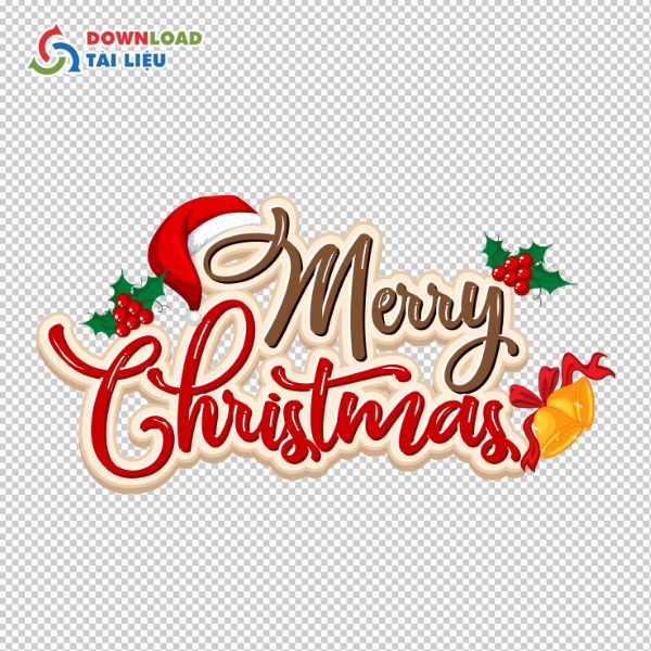 chữ merry christmas vector