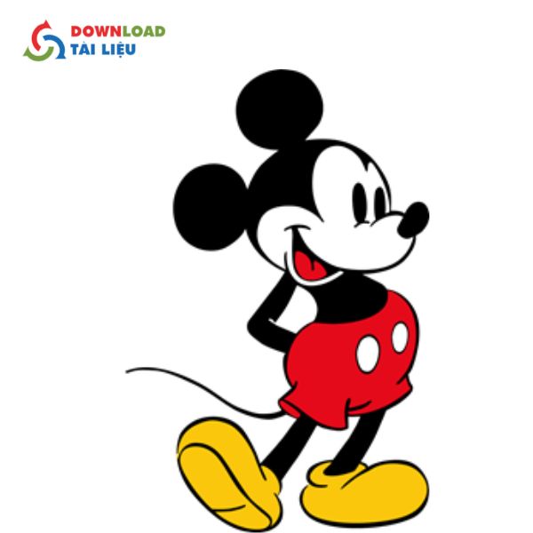 mickey mouse silhouette vector