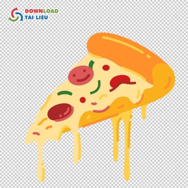 miếng pizza vector