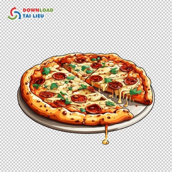 pizza vector bắt mắt