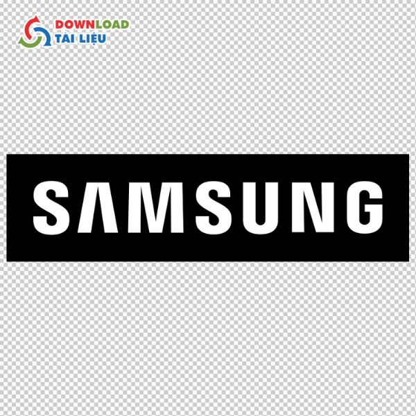 logo samsung nền đen