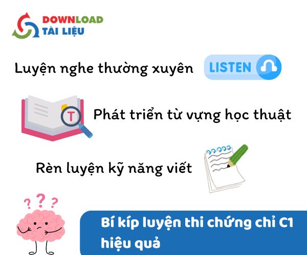 Bí kíp luyện thi chứng chỉ C1 hiệu quả 