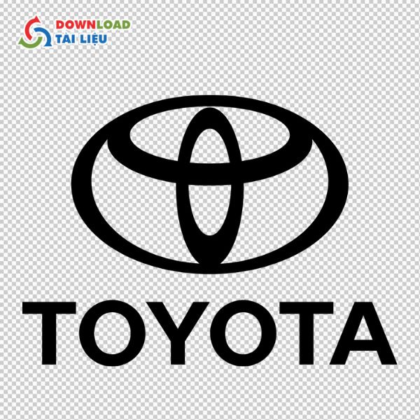 toyota logo màu đen