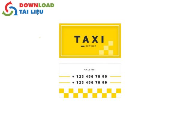 vector card visit taxi