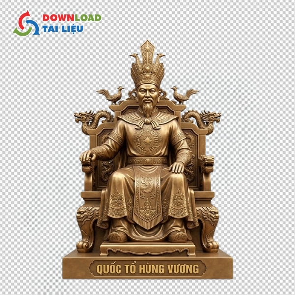 Mẫu Vua Hùng vector chất lượng cao, sắc nét, dễ dàng chỉnh sửa