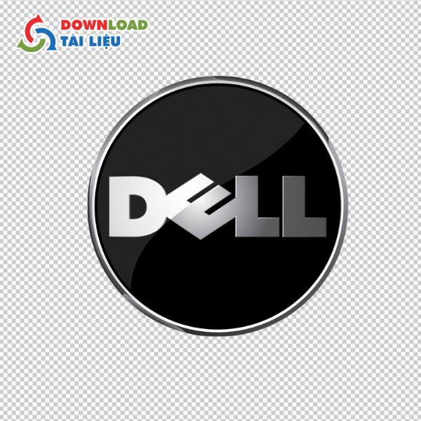 dell logo black and white