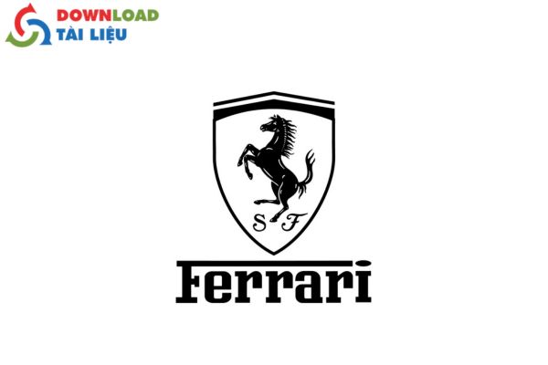 ferrari logo drawing