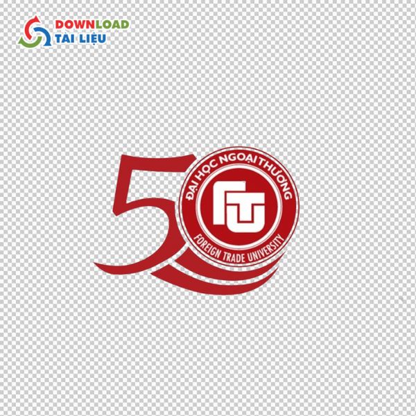 logo ngoại thương kỉ niệm 50 năm