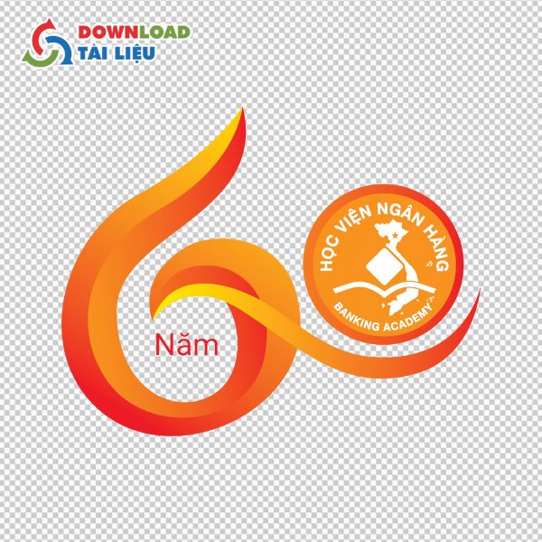 học viện ngân hàng logo tách nền