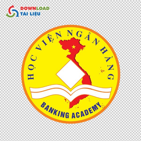 học viện ngân hàng logo vector