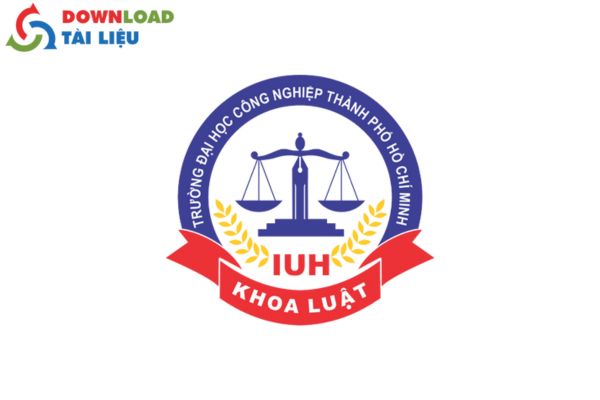 logo IUH khoa luật vector