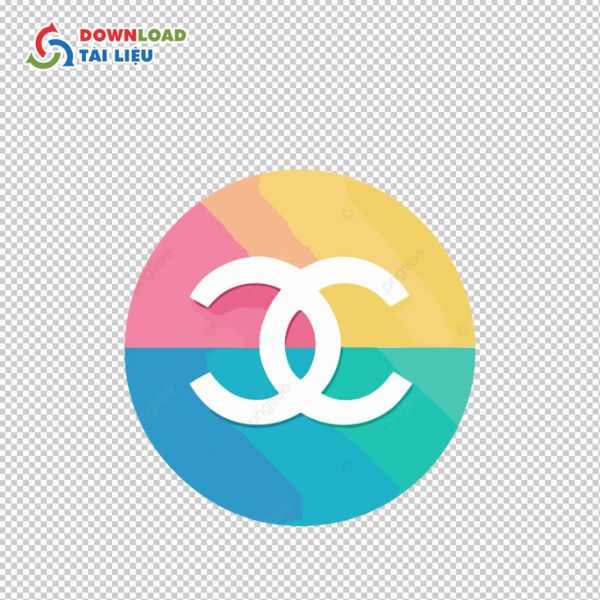 logo chanel vector khung tròn