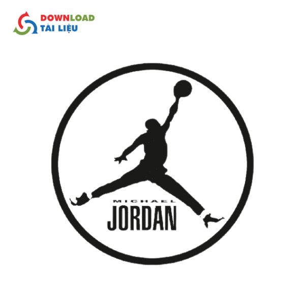 jordan logo có khung tròn