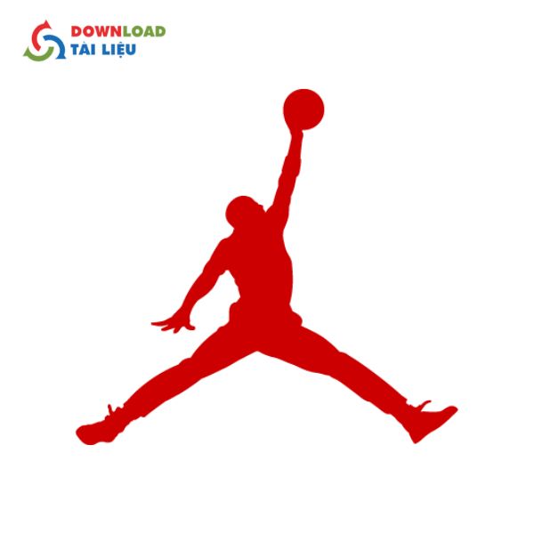 jordan logo màu đỏ