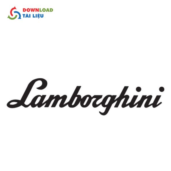 logo lamborghini text