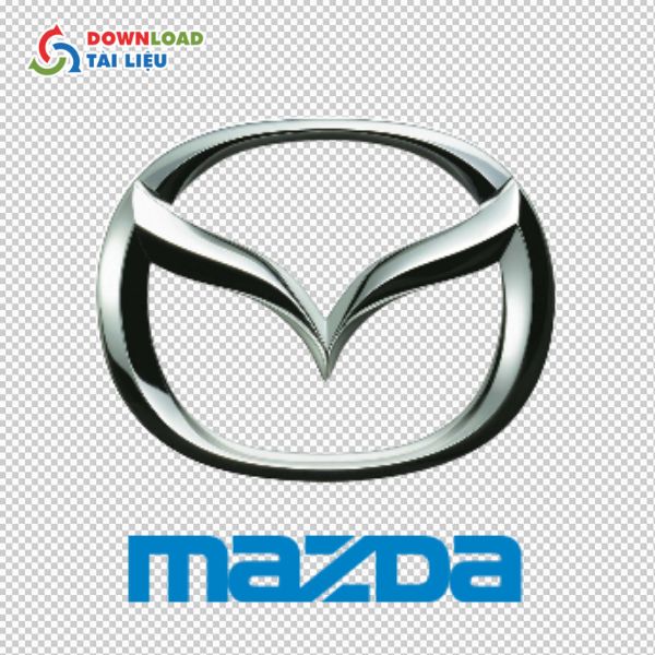 mazda logo chữ xanh