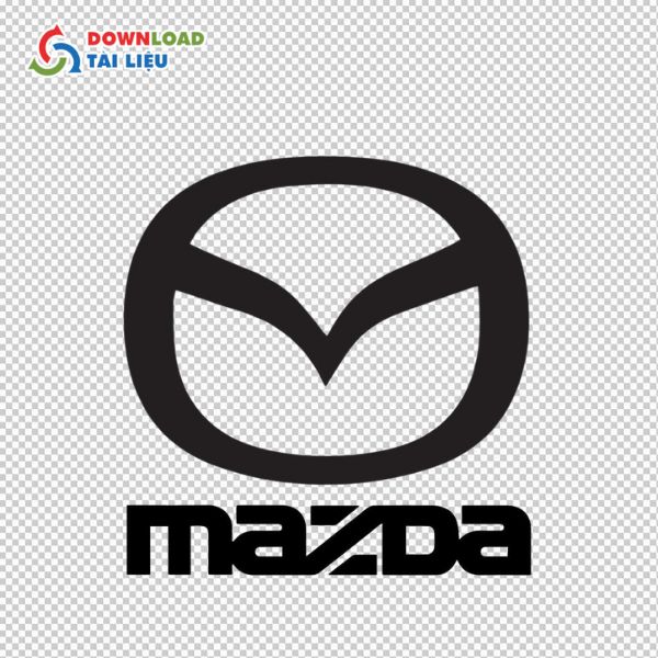 mazda logo khung đen