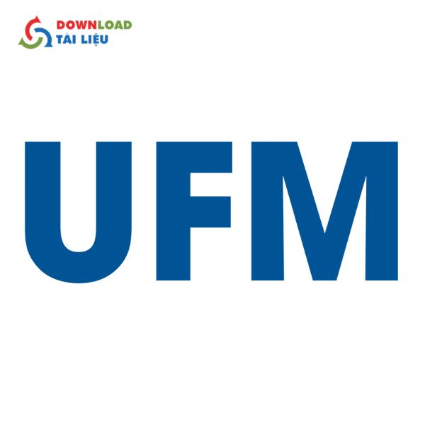 logo trường ufm text