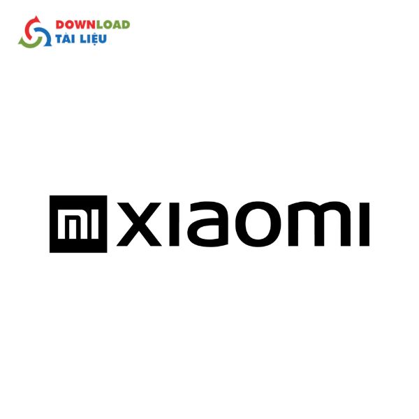 xiaomi logo tối giản