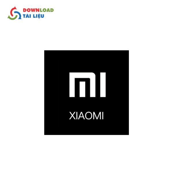 xiaomi logo nền đen