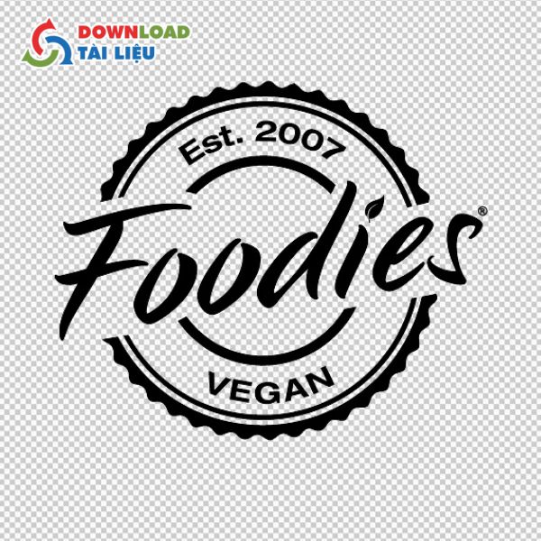 mẫu thiết kế logo foodie cổ điển