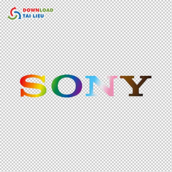 colorful sony logo