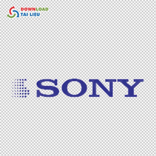 logo sony màu xanh