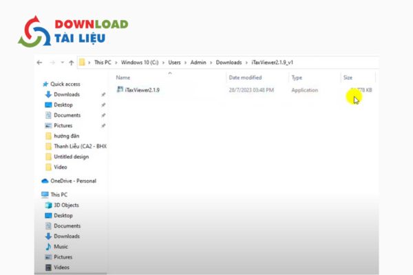 Bước 3: Mở file phần mềm iTaxViewer vừa giải nén