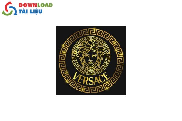 versace black and gold logo