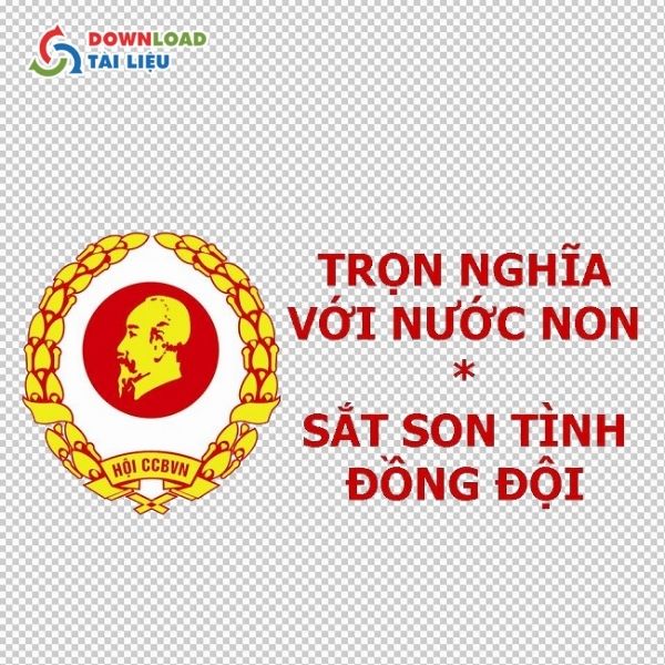 logo hội cựu chiến binh việt nam vector và slogan