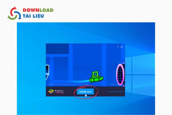 Bước 2: Bấm nút Install now