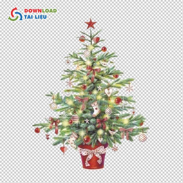 Cây thông noel vector đẹp