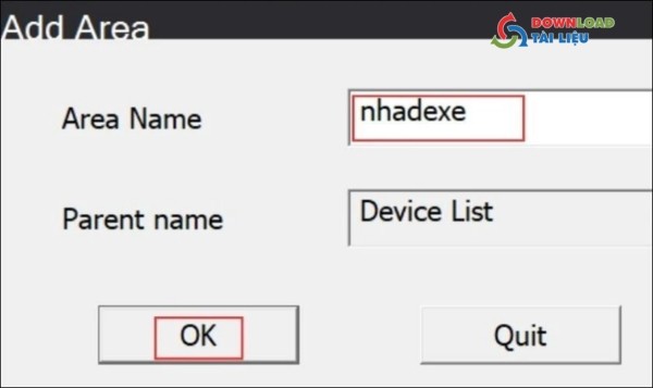 Nhấn ok để đặt tên cho camera