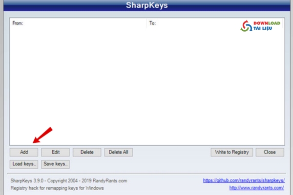 Tải Phần Mềm SharpKeys Miễn Phí – Công Cụ Ánh Xạ Phím
