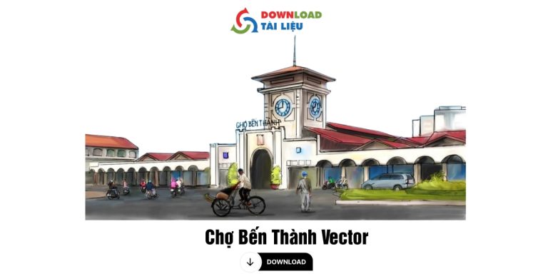 Cho Ben Thanh Vector