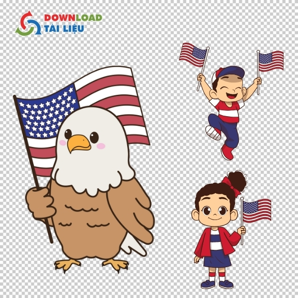 Mẫu lá cờ Mỹ cho thiết kế sự kiện