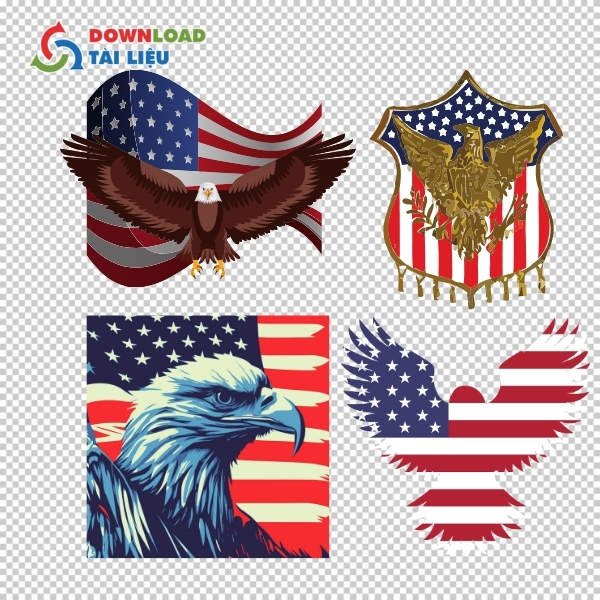 Mẫu cờ Mỹ họa tiết nghệ thuật