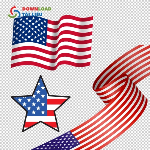 Mẫu cờ Mỹ lượn sóng vector
