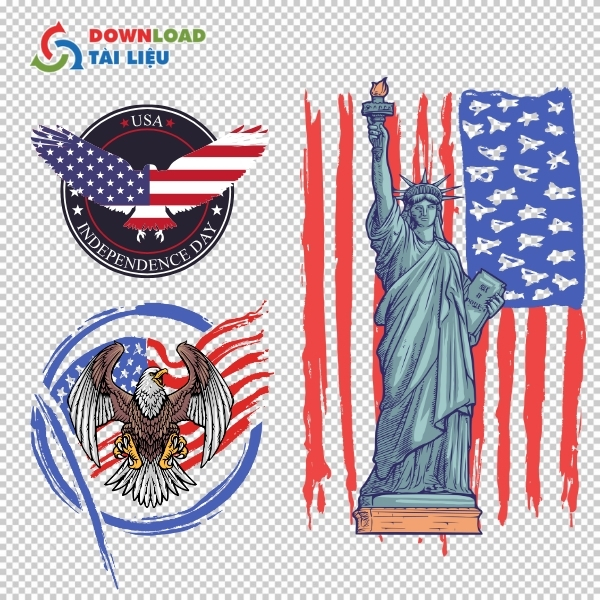 Mẫu lá cờ Mỹ cổ điển