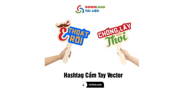 hashtag cam tay vector 14