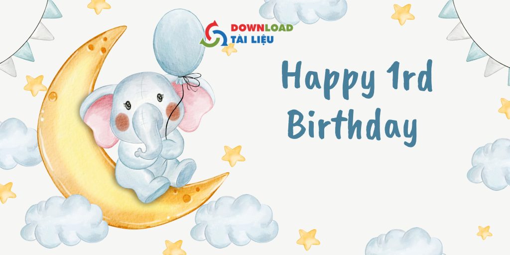 Mẫu background thôi nôi chủ đề động vật dễ thương