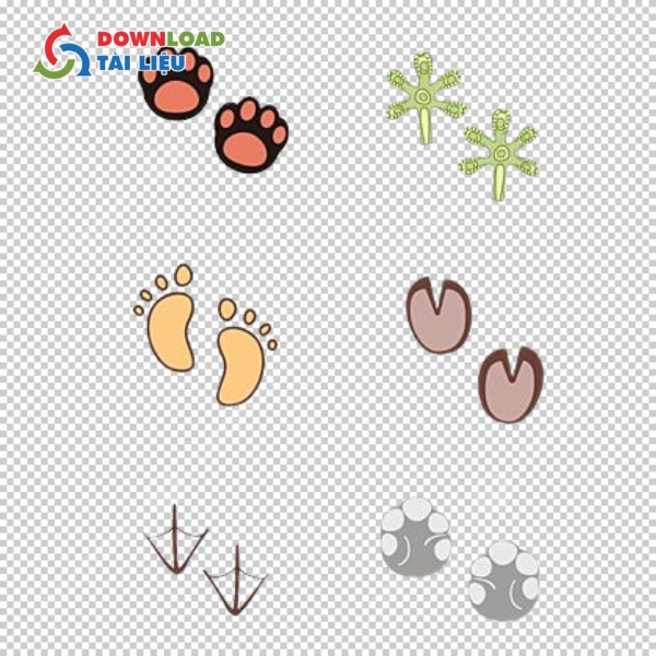 Mẫu bàn chân vector đơn giản nhưng tinh tế