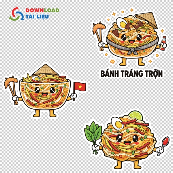 Tải 35+ Mẫu Bánh Tráng Trộn Vector Đặc Sắc File PNG, JPG Mẫu bánh tráng trộn vector phù hợp thiết kế quảng cáo