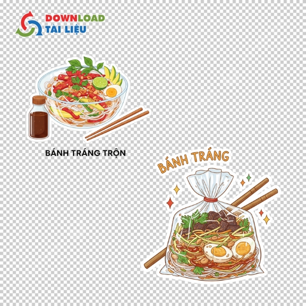 Tải 35+ Mẫu Bánh Tráng Trộn Vector Đặc Sắc File PNG, JPG Mẫu bánh tráng trộn vector dùng trong thiết kế menu