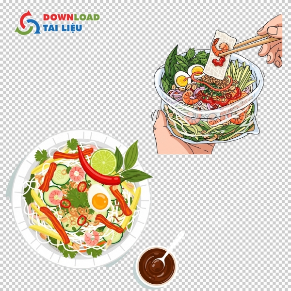 Tải 35+ Mẫu Bánh Tráng Trộn Vector Đặc Sắc File PNG, JPG Mẫu bánh tráng trộn vector dùng cho thiết kế poster ẩm thực