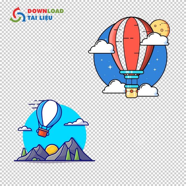 Tải 35+ Mẫu Khinh Khí Cầu Vector Đẹp File PNG, JPG Miễn Phí Mẫu khinh khí cầu vector nền trong, phù hợp thiết kế in ấn