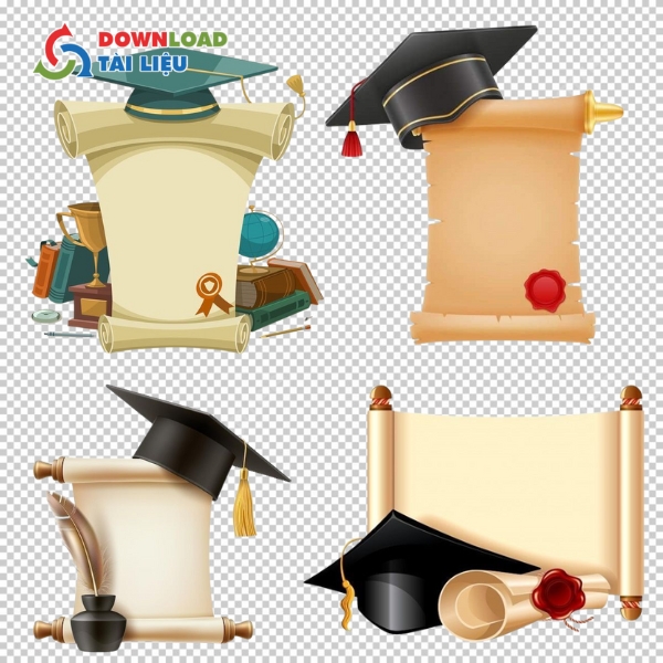 Tải 35+ Mẫu Mũ Tốt Nghiệp Vector File PNG, JPG Miễn Phí Mẫu mũ tốt nghiệp vector kèm cuộn giấy trắng