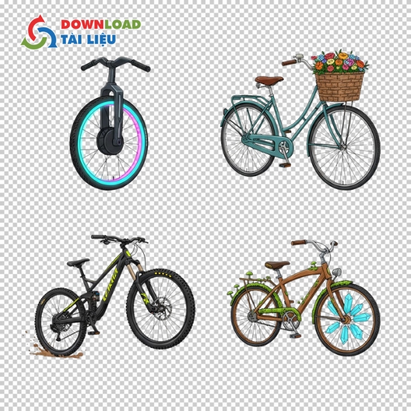 Mẫu xe đạp cổ điển vector 