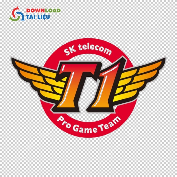 logo T1 định dạng trong suốt