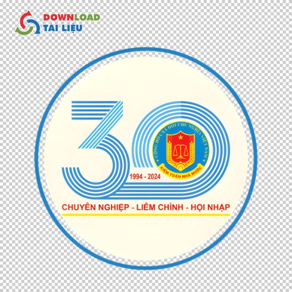 logo 30 năm kiểm toán nhà nước